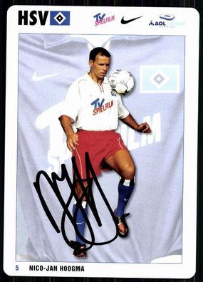 Nico-Jan Hoogma Hamburger SV 2001-02 Autogrammkarte Original Signiert + A 84499