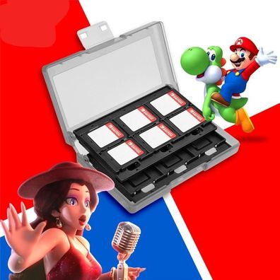 Nintend switch 24 in 1 spielspeicherkarte, micro sd fallhalter für nintendo switch