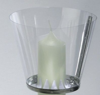 Windschutz für Kerzen bis 40mm Durchmesser, transparent