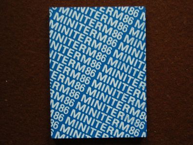 DDR Taschenkalender Miniterm 1986 mit Magnet platten Vorder- u. Rückendeckel