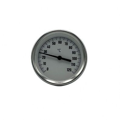 Bimetall Thermometer Zeigerthermometer 0°C-120°C Tauchhülse Heizung Warmwassersp