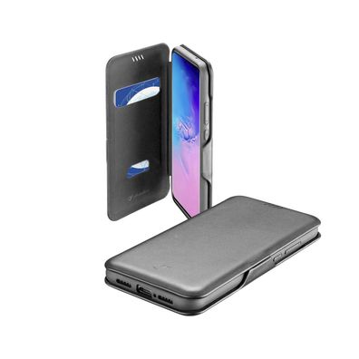 Cellularline Schutz Tasche für Samsung Galaxy S20 Ultra Schwarz, Book Case, Fach