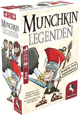 Pegasus Spiele 17238G Munchkin Legenden 1 + 2 Kartenspiel Playing Cards Spielkarten