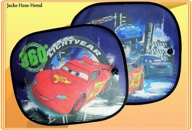 Auto UV-Sonnenschutz Disney Pixar Cars 3 mit Aufbewahrungstasche - 2er Set