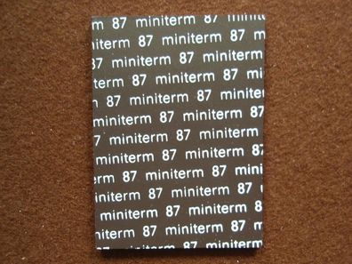 DDR Taschenkalender Miniterm 1987 mit Magnet platten Vorder- u. Rückendeckel