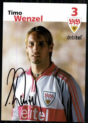 Timo Wenzel VfB Stuttgart 2001-02 Autogrammkarte Original Signiert + A 84282