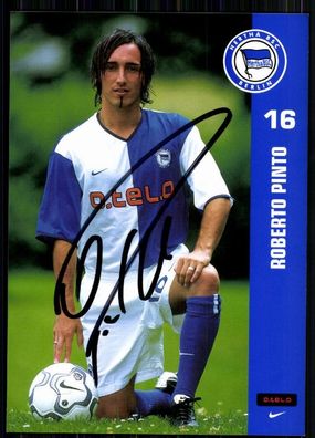 Roberto Pinto Hertha BSC Berlin 2001-02 1. Satz Original Signiert + A 84346