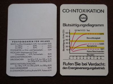 2 DDR Taschenkalender Post gebühren Energieversorgung 1982 / 75