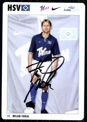 Milan Fukal Hamburger SV 2001-02 Autogrammkarte Original Signiert + A 84500