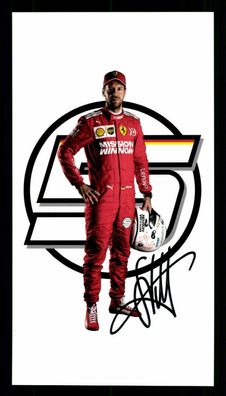 Sebastian Vettel Formel 1 Weltmeister Ferrari Autogrammkarte Orig Sign+ G 32072