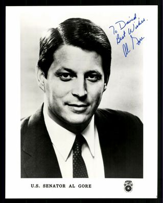 Al Gore Ehemaliger US Vizepräsident 1993-2001 Original Signiert + G 32100