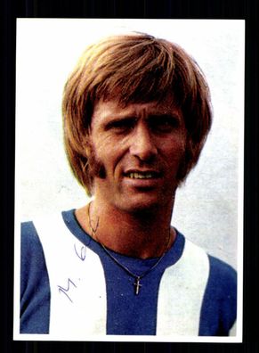 Manfred Lenz Autogrammkarte Hertha BSC Berlin Spieler 70er Jahre Original Sign