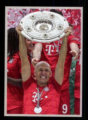 Arjen Robben Autogrammkarte Bayern München Deutscher Meister