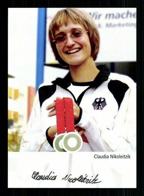 Claudia Nikoleitzik Autogrammkarte Original Signiert Leichathletik + A 55444