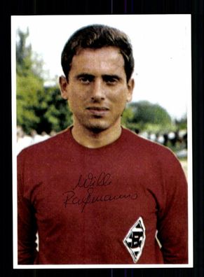 Willi Raßmanns Autogrammkarte Borussia Mönchengaldbach Spieler 60er Jahre Orig S