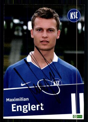 Maximilian Englert Autogrammkarte Karlsruher SC 2009-10 Original Sign+ A 72089