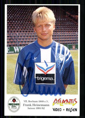 Frank Heinemann Autogrammkarte VFL Bochum 1991-92 Original Sig 1. Karte+ A 216250