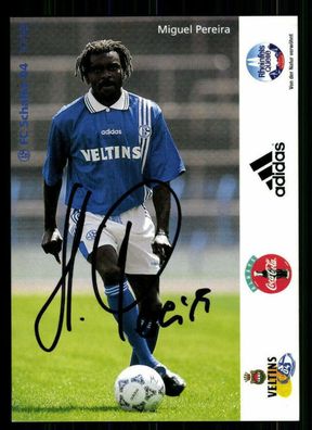 Miquel Pereira Autogrammkarte FC Schalke 04 1997-98 Original Signiert + A 216138