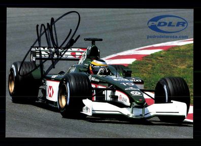 Pedro de la Rosa Formel 1 Autogrammkarte Original Signiert + G 32057