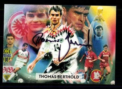 Thomas Berthold Werbekarte Bayern München Original Signiert+ A 215031