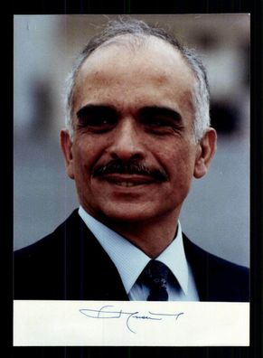 Hussein I. (1935-1999) Präsident von Jordanien Original Signiert + G 32233
