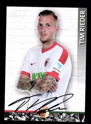 Tim Rieder Autogrammkarte FC Augsburg 2016-17 Original Signiert + A 216162