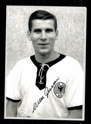 Klaus Gerwien Autogrammkarte DFB Nationalspieler 60er Jahre Original Signiert