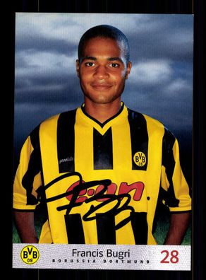 Francis Bugri Autogrammkarte Borussia Dortmund 2000/01 Original Sign + A 69287