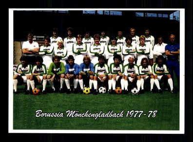 Borussia Mönchengladbach Mannschaftskarte 1977-78