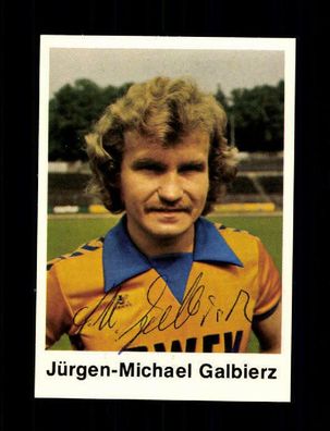 Jürgen Michael Galbierz Wuppertaler SV Bergmann Sammelbild 1977/78 Original Sign