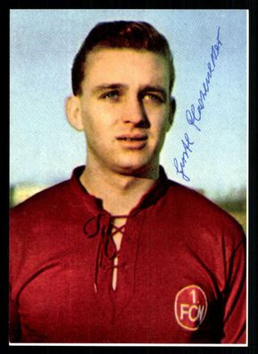 Gustav Flachenecker Autogrammkarte 1 FC Nürnberg Spieler 60er Jahre Original Sig
