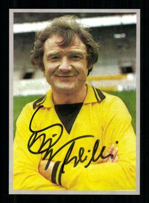 Willi Lippens Autogrammkarte Borussia Dortmund Spieler 70er Jahre Original Sign