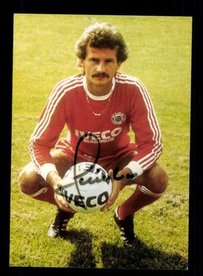 Bertram Beierlorzer Autogrammkarte Bayern München 1983-84 Original Signiert