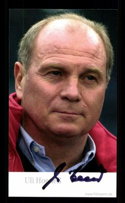 Uli Hoeness Autogrammkarte Bayern München 2004-05 Original Signiert