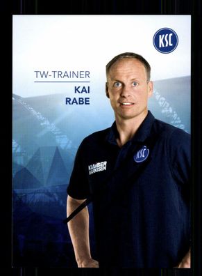 Kai Rabe Autogrammkarte Karlsruher SC 2017-18 Original Signiert + A 216225