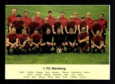 1 FC Nürnberg Mannschaftskarte 1968-69