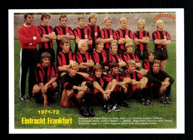 Eintracht Frankfurt Mannschaftskarte 1971-72
