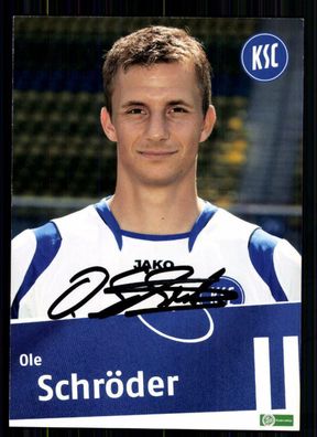 Ole Schöder Autogrammkarte Karlsruher SC II 2006-07 Original Sign+ A 216235
