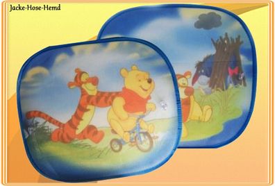 Auto UV-Sonnenschutz Disney Winnie Pooh und Tiger mit Aufbewahungstasche - 2-er Set