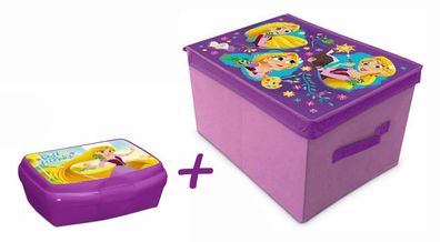 Disney Rapunzel - faltbare Aufbewahrungsbox Spielbox + Butterbrotdose Prinzessin