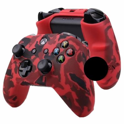 Silikonschutzhülle für Xbox One XS Controller Protektor Wassertransferdruck