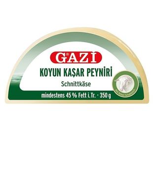 Gazi Kashkaval 2x 350g 45% Fett i. Tr. Schnittkäse Koyun Peyniri aus 100% Schafmilch