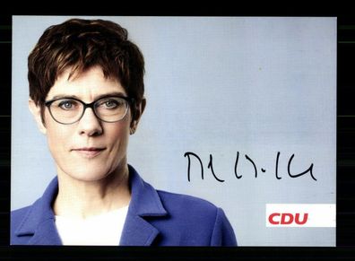 Annegret Kramp Karrenbauer CDU Vorsitzende 2018-2021 Signiert # BC 175793