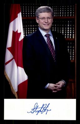 Stephen Harper Premierminister von Kanada 2006-2015 Signiert # BC G 32692