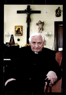 Georg Ratzinger Bruder von Papst Benedik XVI Original Signiert # BC 173592