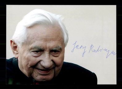 Georg Ratzinger (1924-2020) Bruder von Papst Benedik XVI Original Sign # G 32029