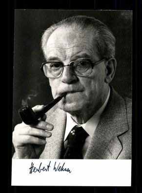 Herbert Wehner 1906-1990 Bundesminister 1966-1969 Original Signiert #BC 176696