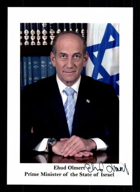 Ehud Olmert Israelischer Ministerpräsident 2006-2009 Signiert # BC G 33197