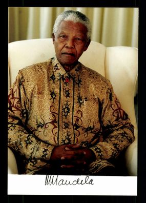 Nelson Mandela 1918-2013 Präsident von Südafrika Stempelsignatur ## BC G 33341