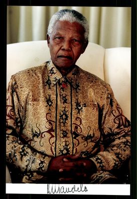 Nelson Mandela 1918-2013 Präsident von Südafrika Stempelsignatur ## BC G 33345